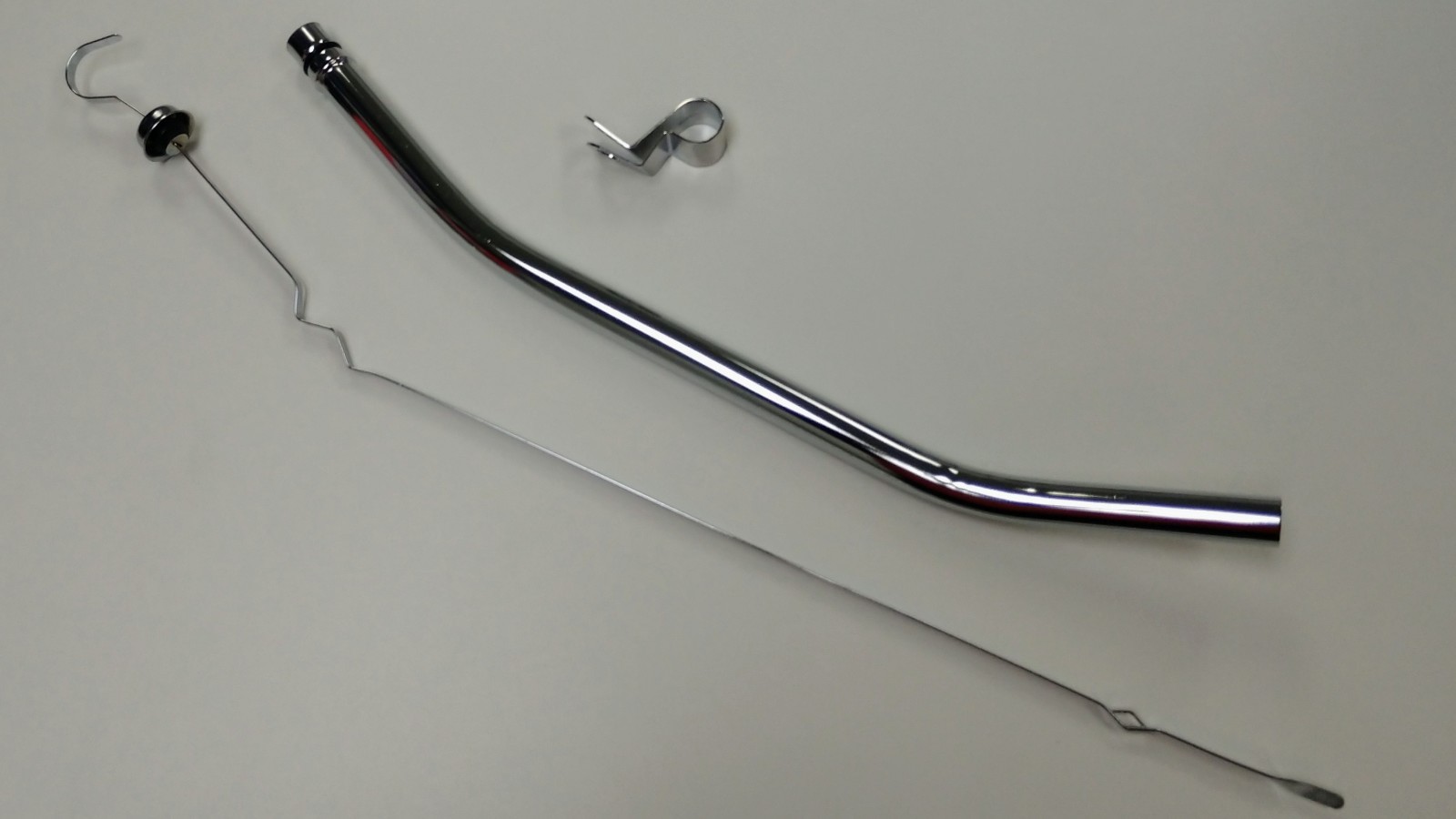 Chrome Steel Transmission Dipstick 183/4 Inch, Fits Ford C4 Pirate Mfg