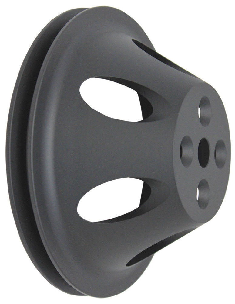 SBC Chevy Black SHORT WATER PUMP+Crankshaft Pulley 2/3 Groove SWP Small