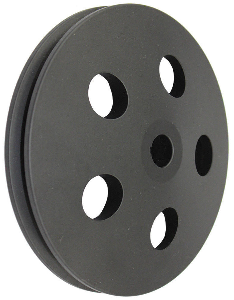 BLACK Early GM Chevy GMC Key Way 1 Single Groove Power Steering Pump Pulley BLACK Early GM Chevy GMC Key Way 1 Single Groove Power Steering Pump Pulley