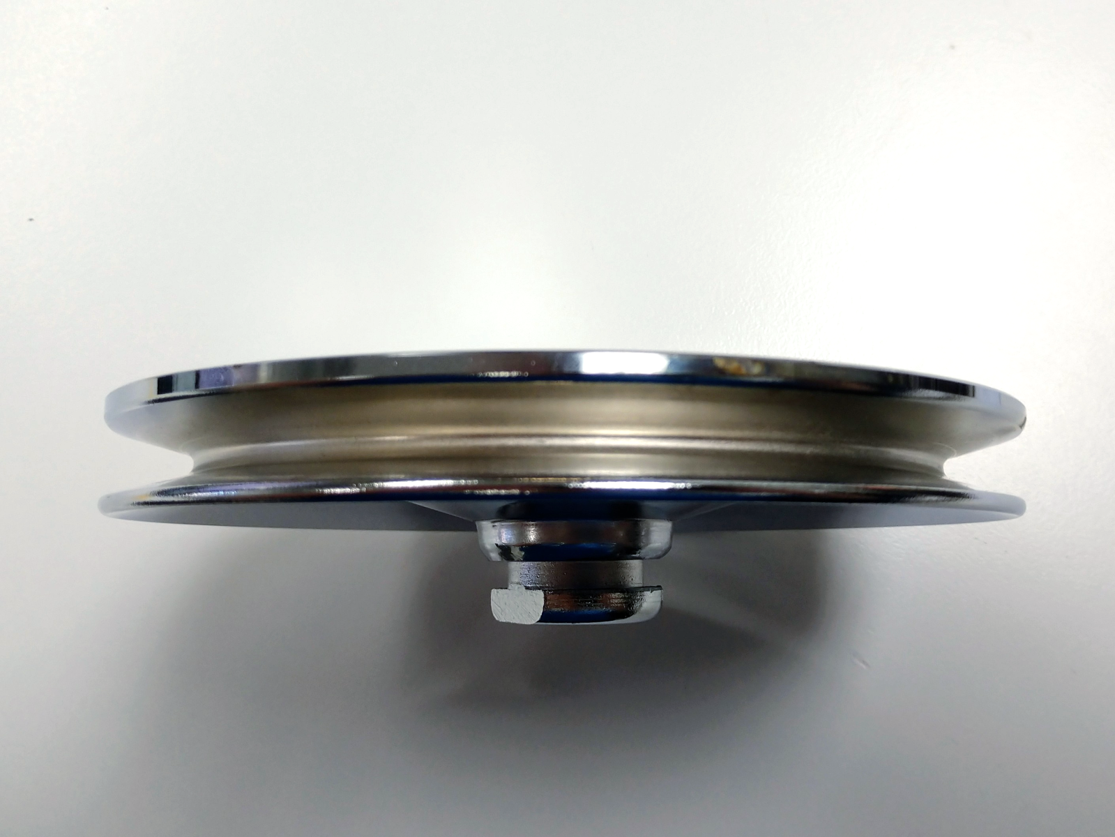 Chrome Steel Single Groove Power Steering Pulley, Fits GM/Chevy 6784