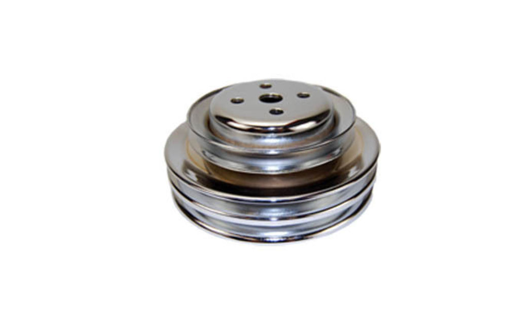 Spectre Performance 4494 Chrome Double Belt Water Pump Pulley for Ford 289