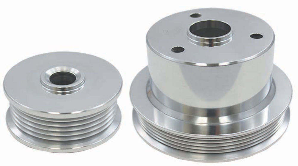 19941996 Chevy Truck 454 7.4L Polished Aluminum Serpentine Pulley Set