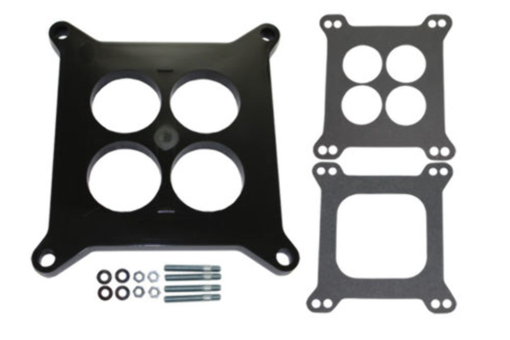 2" Ported Phenolic Carburetor Spacer Fits Edelbrock Holley SBC BBC Chevy V8 Pirate Mfg