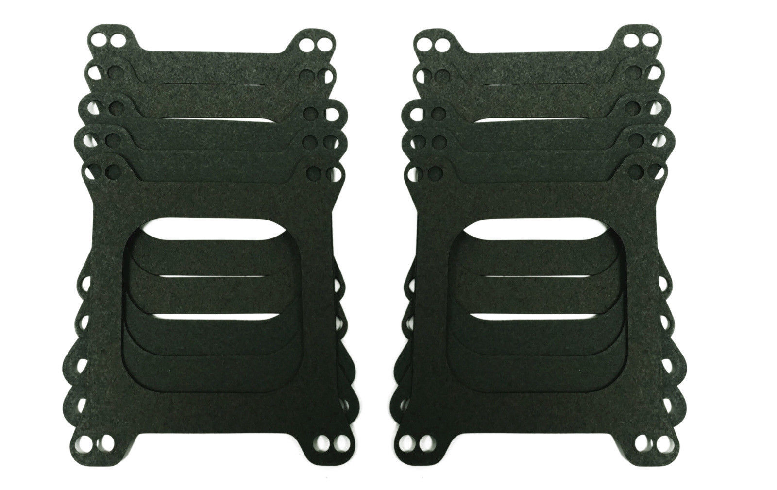 (10) Holley Carburetor Base Gaskets Open Center 4 BBL Flange Edelbrock