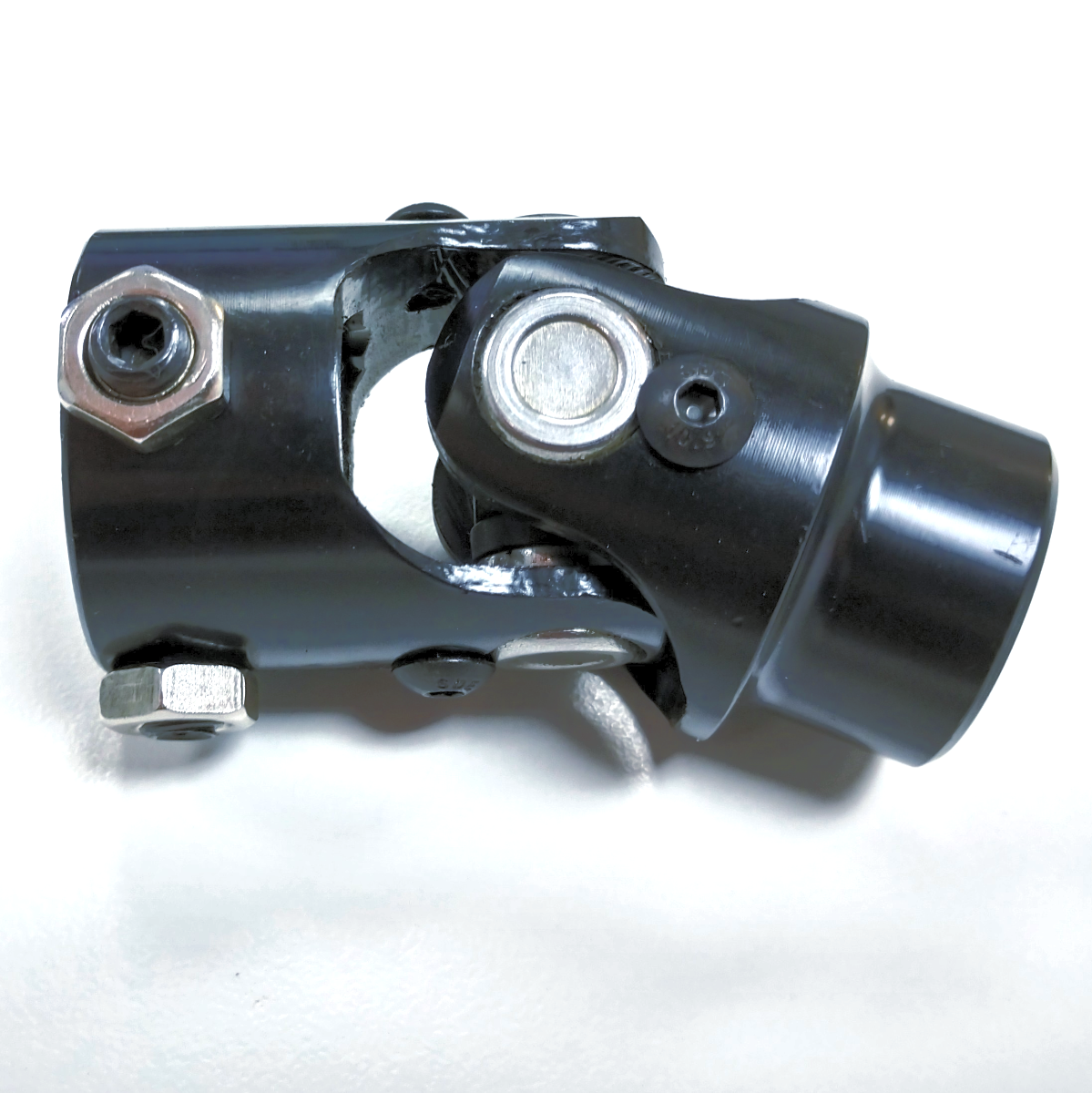 Hot Rod Steel Black Universal Single Steering UJoint 1" DD x 3/4" Round Pirate Mfg