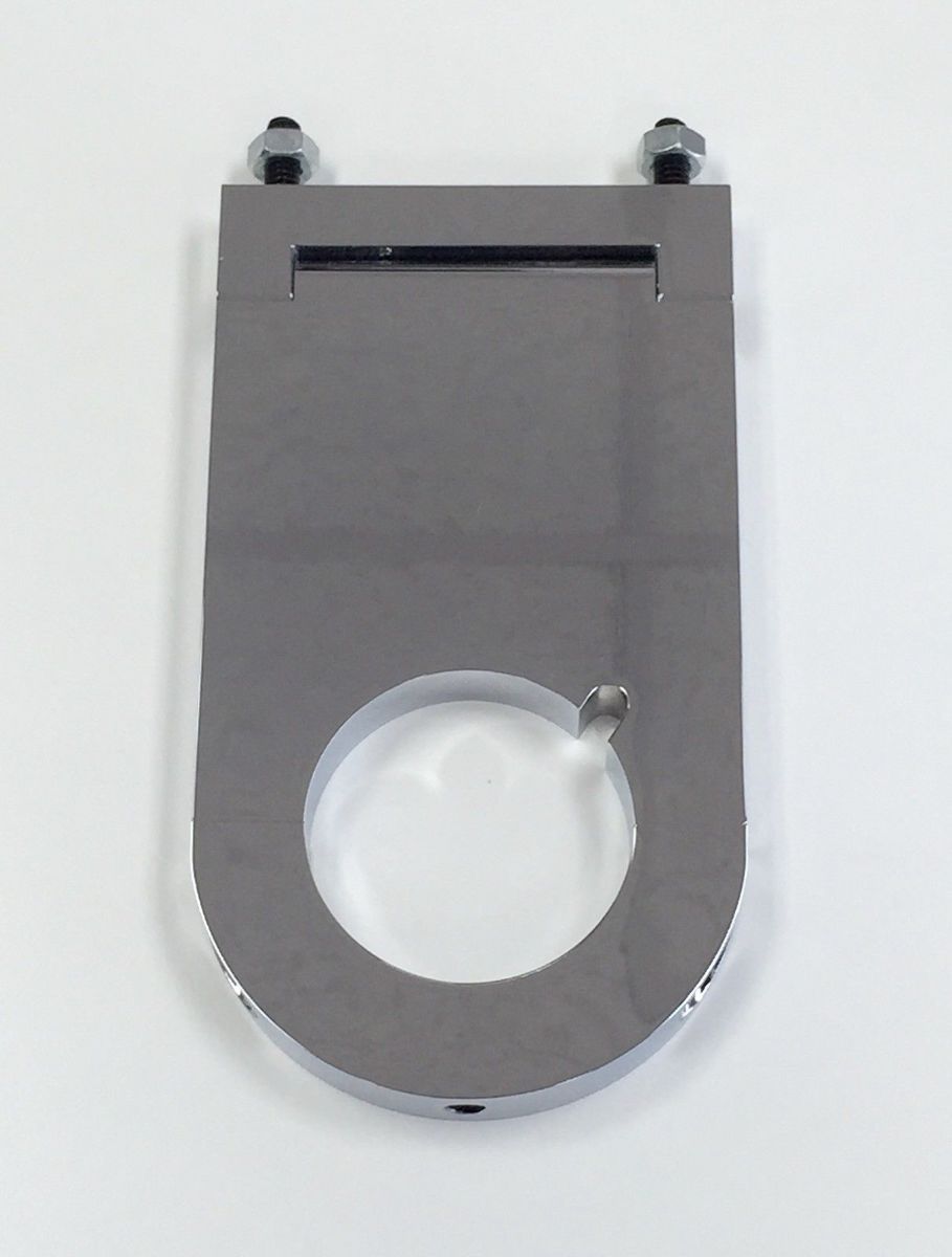 Hot Rod Chrome Aluminum 2 x 4 1/2 Inch Steering Column Drop W/Key Notch