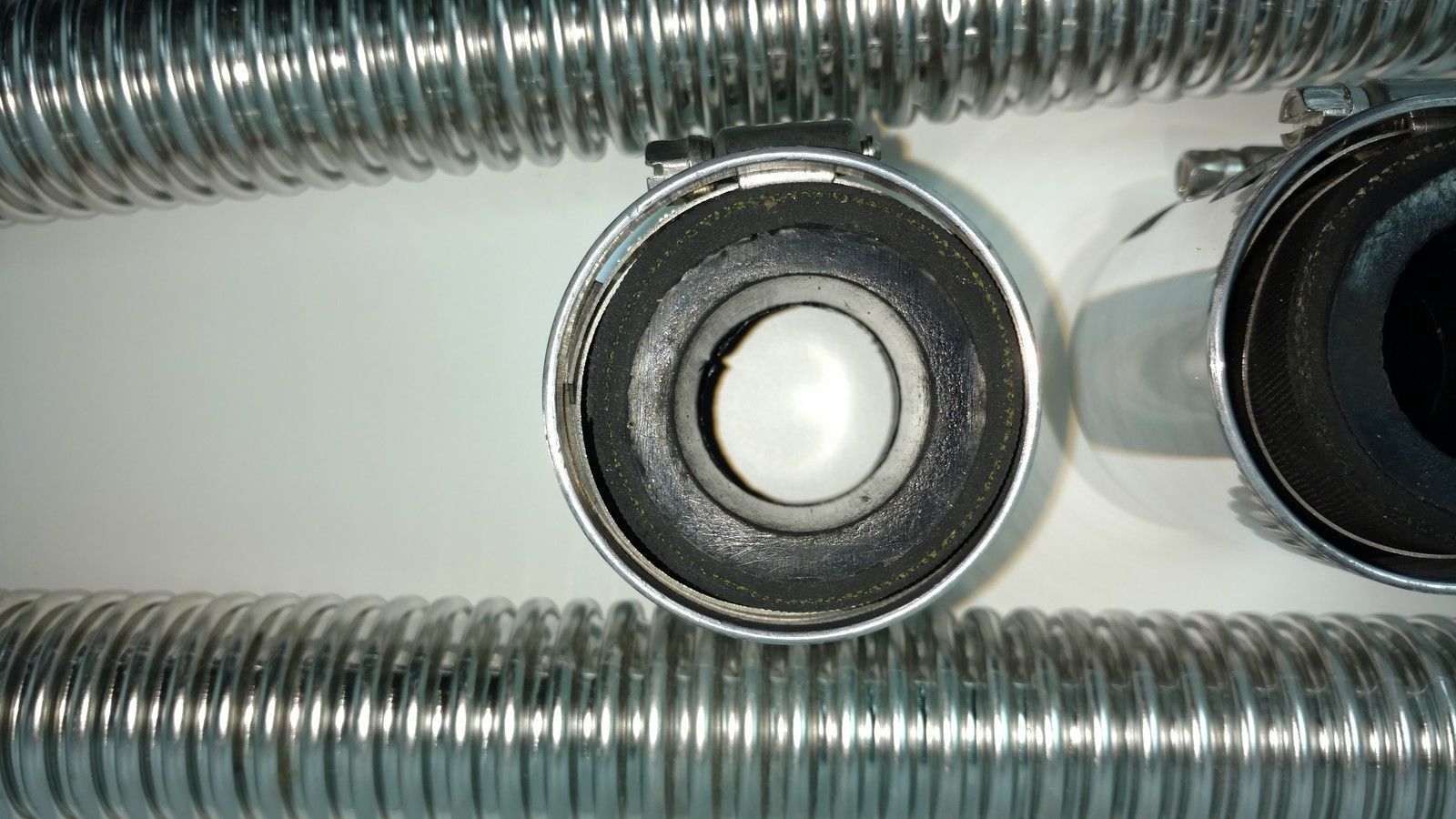 48" Chrome Stainless Flexible Radiator & Heater Hose Kit w/ Polished