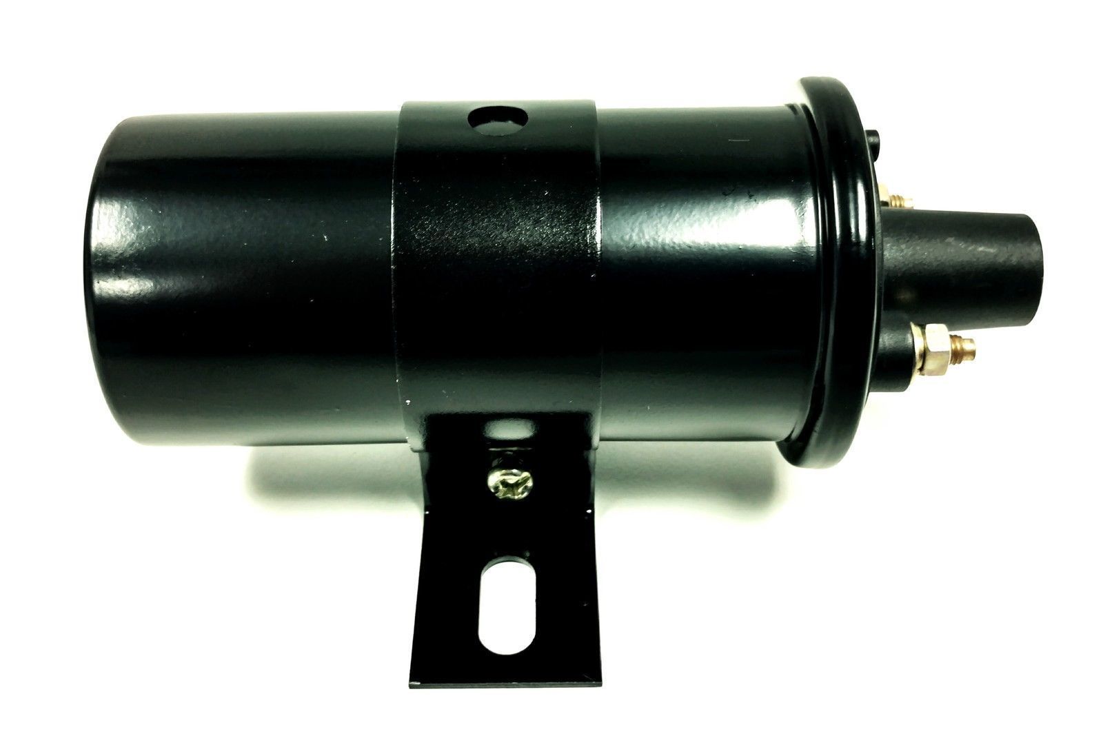 BLACK 40,000 Volt Ignition Coil 12 Volt Street Hot Rat Rod HEI GM Ford