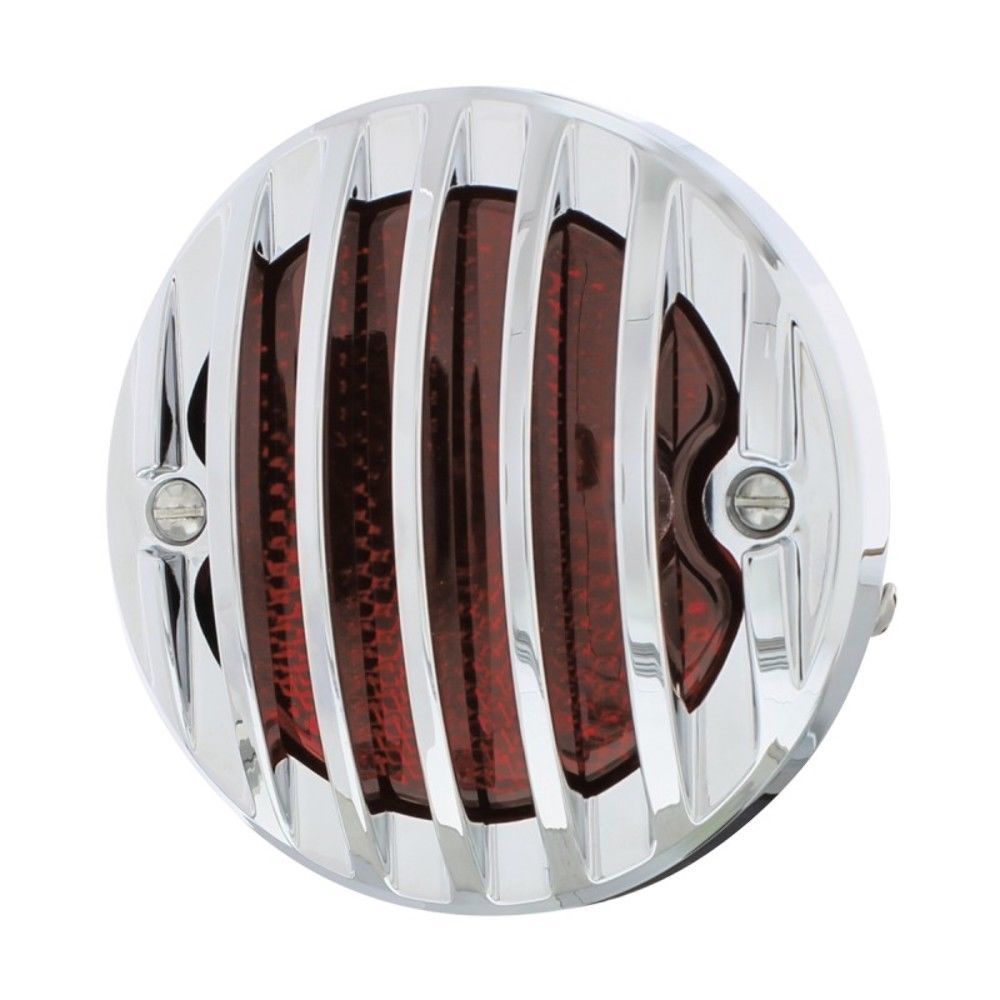 Incandescent Tail Light Assembly w/ Chrome Grille Bezel L/H, Fits