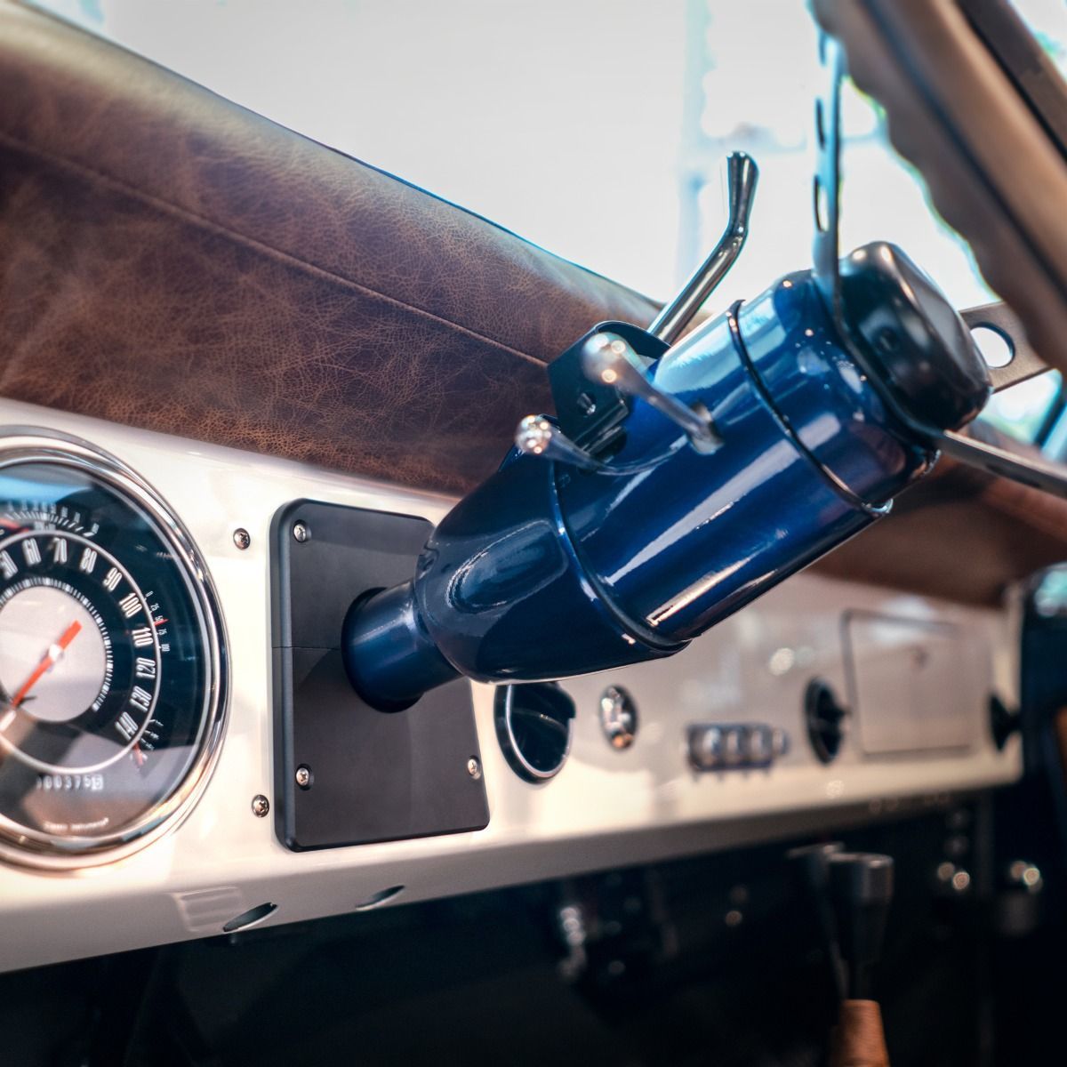 Black Anodized Billet Aluminum Steering Column Cover For 196677 Ford