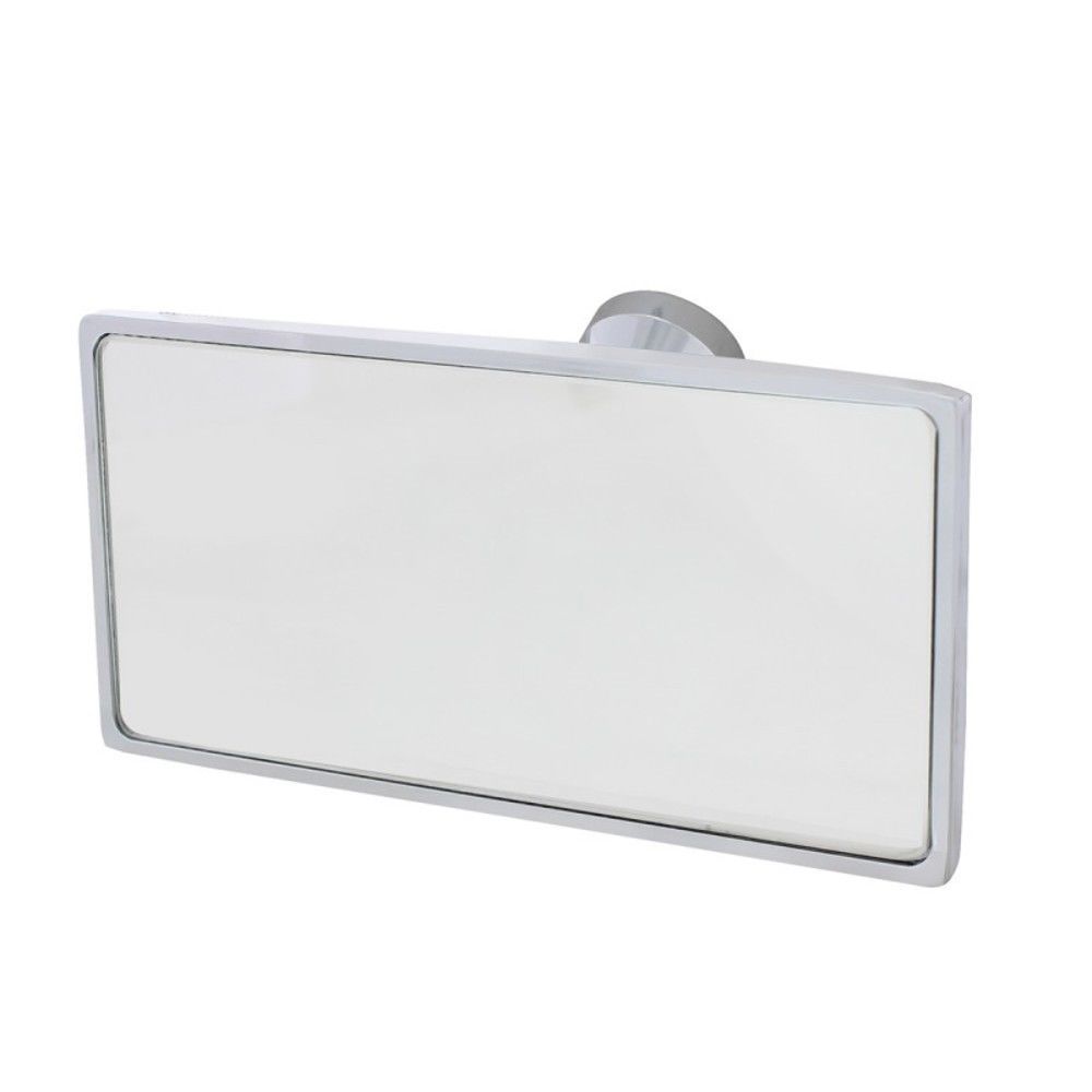 Universal Chrome Interior Rear View Mirror with GlueOn Mount Hot Rat