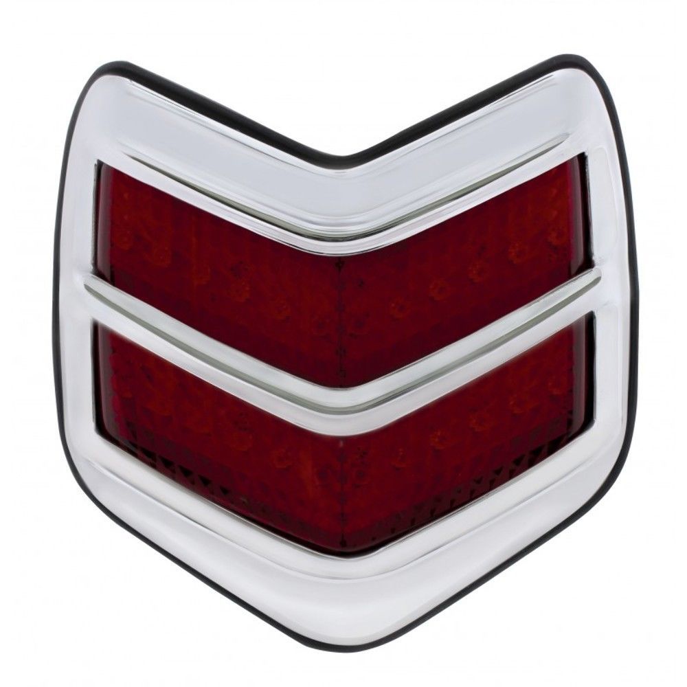 LED Flush Mount Tail Light w/ Chrome Bezel & Pad, Fits Ford 1940