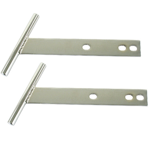 Cal-Look Chrome T-Bars Pair, Fits Type 1 VW Beetle Thru 1967 EMPI 3174
