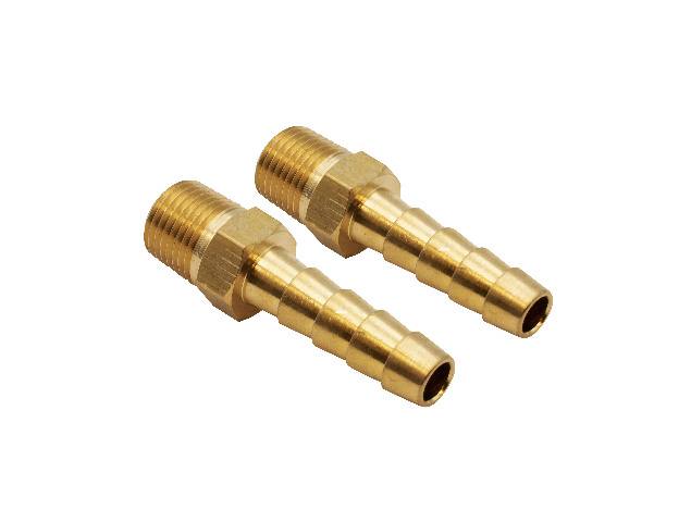 EMPI 9103 Brass Fuel Fittings Pair – Fits 1/4" Hose, Dune Buggy, Regulator 9102