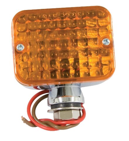 Compact Amber Turn Signal – Chrome Bullet Light – Fits VW Buggy / Rod / Off-Road – EMPI 9335