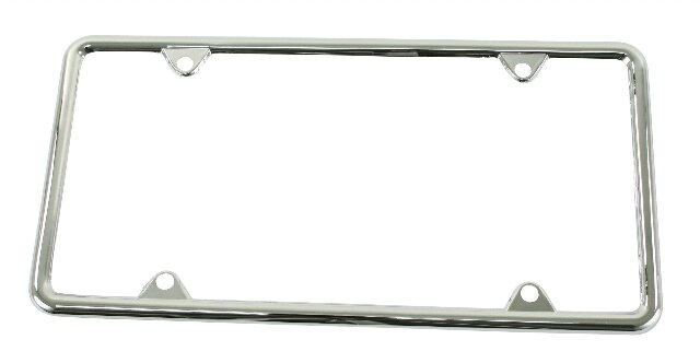 EMPI Chrome License Plate Frame – Fits VW Dune Buggy & Baja Bug, Each - 15-2050