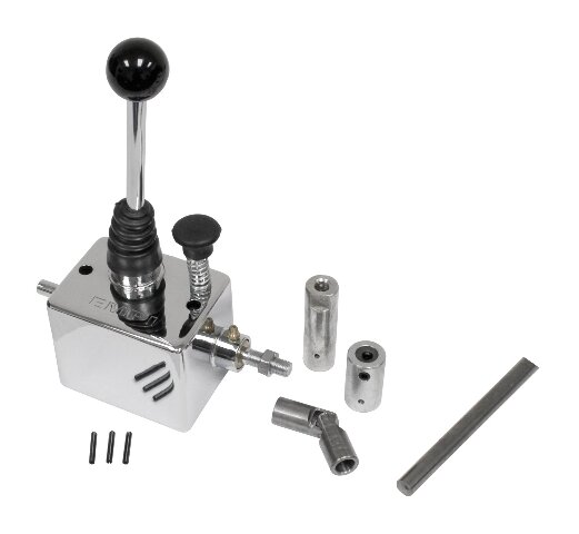 Chrome Super Shifter W/Linkage - Short Throw, Reverse Lock-Out - Sand Rail Buggy