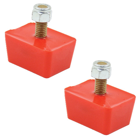 Urethane Rectangle Bump Stop, Pair, Fits VW Air Cooled Bug Beetle, EMPI 16-5126