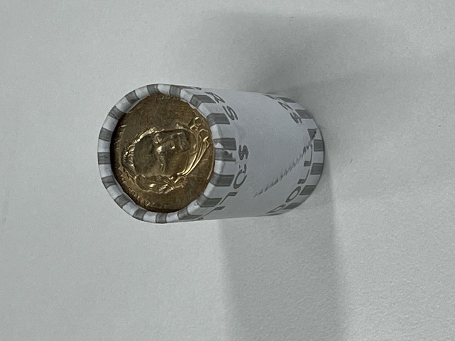 Unsearched Dollar Coin Bank Roll | Find Presidential & Sacagawea Coins!