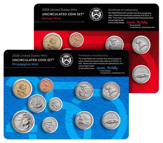 2026 U.S. Mint Uncirculated Set P&D – America 250 - On Hand