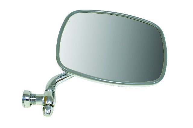 Right Chrome Mirror Fits VW Bus Type 2 1968‑79 – Passenger Side – EMPI 98‑2018‑0