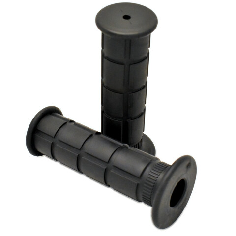 7/8" Motorcycle Grips Black Grenade Pattern for Cafe Racer, Cruiser, Custom