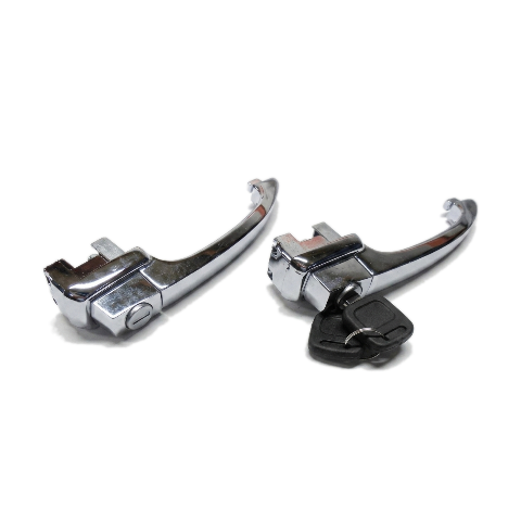 Keyed Alike Locking Door Handles Pair &ndash; Fits VW Beetle 1960&ndash;63 &ndash; Replaces 113898205C
