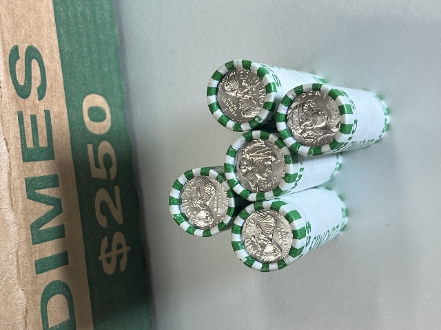 2026-D Emerging Liberty Dime - 5 Uncirculated (250 Coins) Sealed Bank Rolls