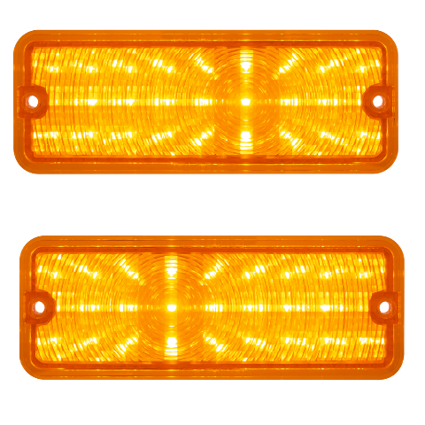 Pair 25 LED Sequential Amber Parking Lights Fits 1973 1977 Ford Truck