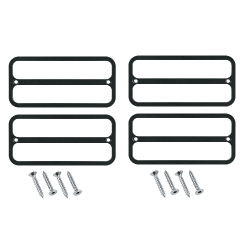 4pc Billet Side Marker Deluxe Bezel Kit - Black Anodized - 1968‑72 Chevy GMC Truck