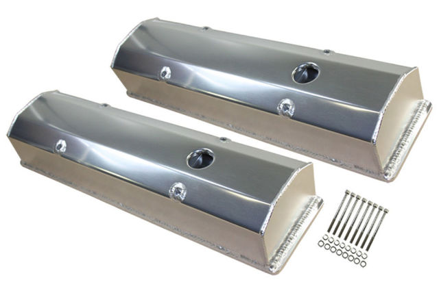 Chevy SB SBC V8 Long Bolt Aluminum 3-3/4" Valve Covers 283 327 305 350 1958-1986