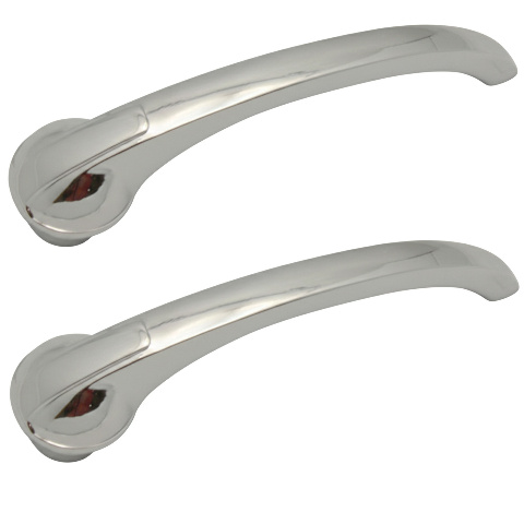Inside Door Handles, Chrome, Pair, Compatible with GM/Chevy 1942-1948