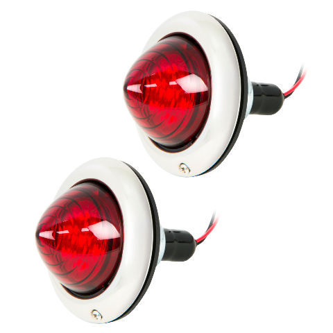 Medium Small LED Red Rod Light Park Stop Turn Tail Hot Rat Street Custom Truck