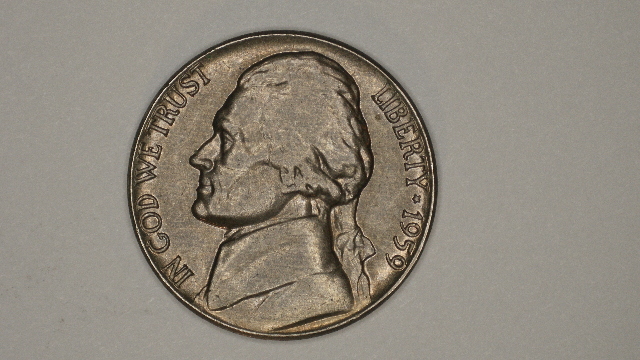 1959 P Jefferson Nickel “BLACK BEAUTY” Improper Annealed Planchet - Mint Error