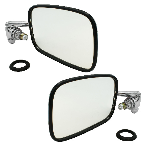 Left & Right Exterior Door Mirror Kit for VW Beetle Type 1 Sedan 1968‑On
