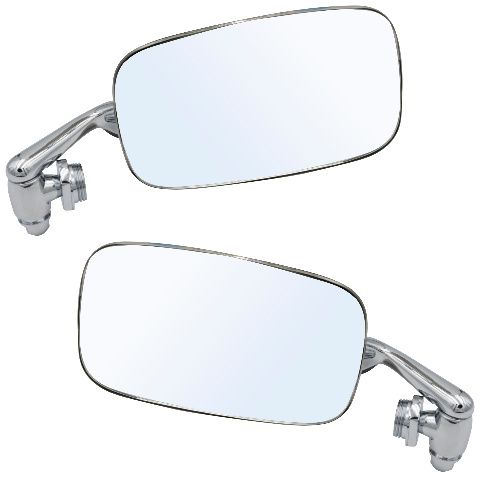 Chrome Exterior Mirror Kit Left & Right for VW Beetle Convertible 1968–1979