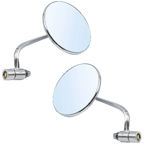 Chrome Round Mirror Kit Left & Right for VW Beetle Type 1 1950&ndash;1967