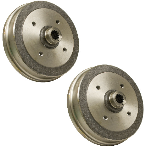 Pair Rear Brake Drums Fits VW Beetle 68‑79 Ghia 67‑74 Super Beetle 71‑79 IRS