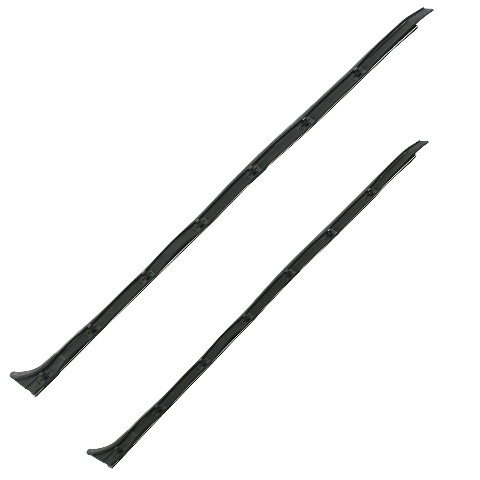 Inner Window Scrapers Left & Right Pair - 7 Clips - VW Beetle Type 1 1965–1968