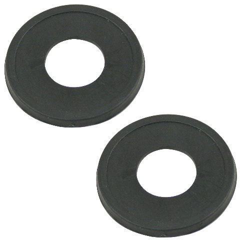 Black Window Crank Escutcheon Buffer Pair for Beetle, Bus, Karmann Ghia & Type 3