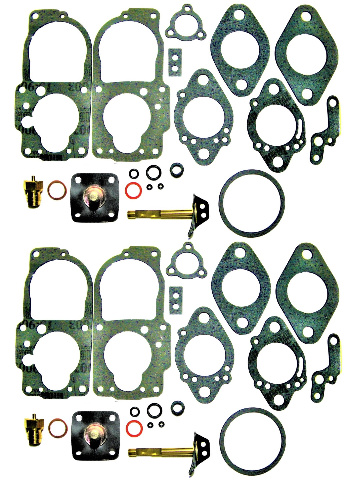 Carb Rebuild Kit, Solex 34 PDSIT-2, Pair, For Type-2 Bus 72-74 STD & 1700