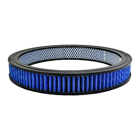 Blue Air Filter 14 x 2 for Hot Rod/Muscle Car Air Cleaners - Washable and Reusable - New