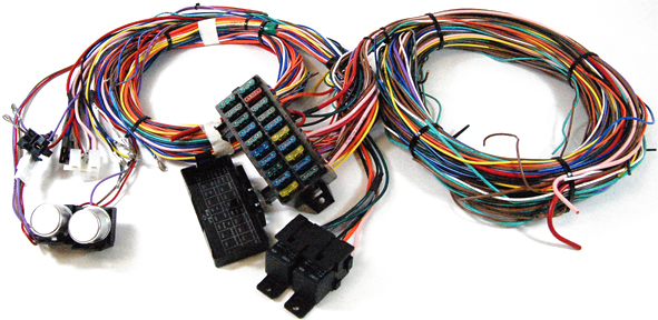 Complete Universal 12v 24 Circuit 20 Fuse Wiring Harness ... fuse wire harness 