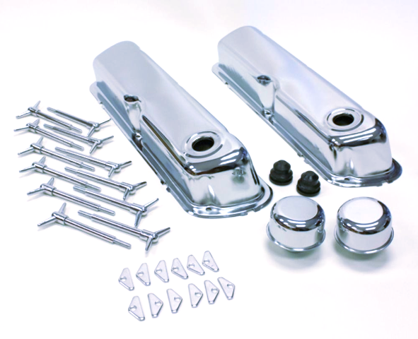MotorChrome Chrome Valve Cover Bolt Set (12) For Small Block Ford 260-351w – Custom Finish