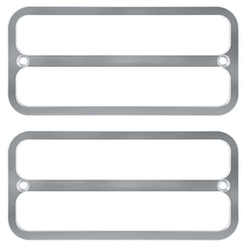 Billet Deluxe Side Marker Bezel Clear Anodized for 1968-1972 Chevy GMC Truck