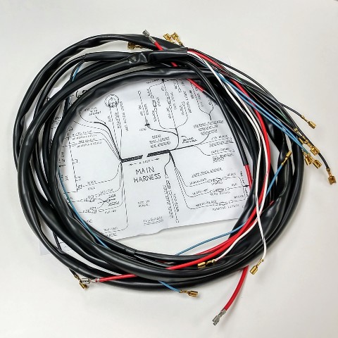 1973 1974 vw type 181 thing dc gen wiring works main wire Mercedes 300D Wiring Harness ww181 7374 1973 1974 vw type 181 thing dc gen wiring works main wire harness kit usa made