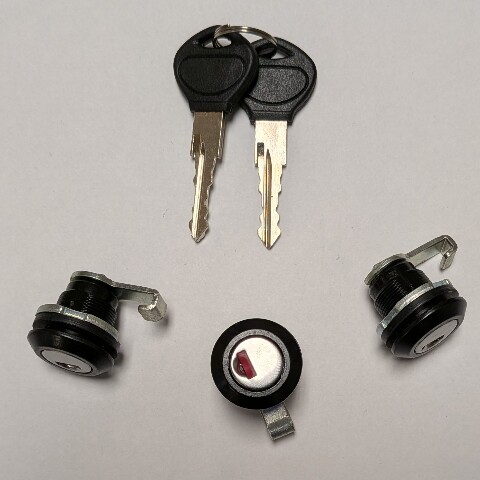 3pc Luggage Barrel Lock Set with 2 Keys | Universal Replacement Latch Lock