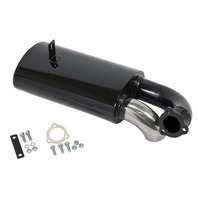 EMPI 3264 Black w/ Stainless Steel Tip Sideflow Muffler Only, Fits 3263 & 3485 Exhaust Systems EMPI 3264 Black w/ Stainless Steel Tip Sideflow Muffler Only, Fits 3263 & 3485 Exhaust Systems