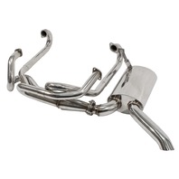 EMPI 3448 S/S Sideflow Merged Exhaust System w/ Muffler, Type 2, 1963-1967, 1500-1600cc EMPI 3448 S/S Sideflow Merged Exhaust System w/ Muffler, Type 2, 1963-1967, 1500-1600cc