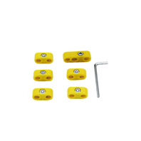 Spark Plug Wire Separators, Yellow, 6 Piece Kit, Compatible with Dune Buggy